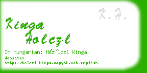 kinga holczl business card